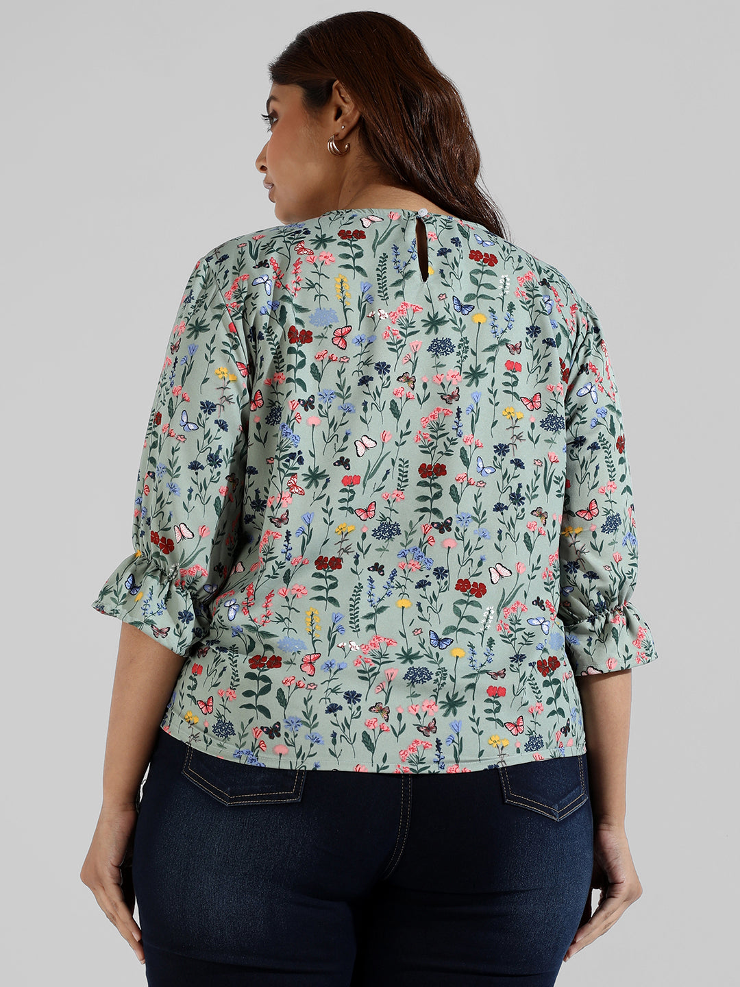 Floral Design Casual Top