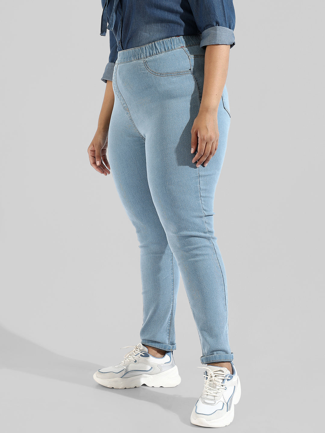 Solid Stylish Skinny Fit New Trend Denim Jeans