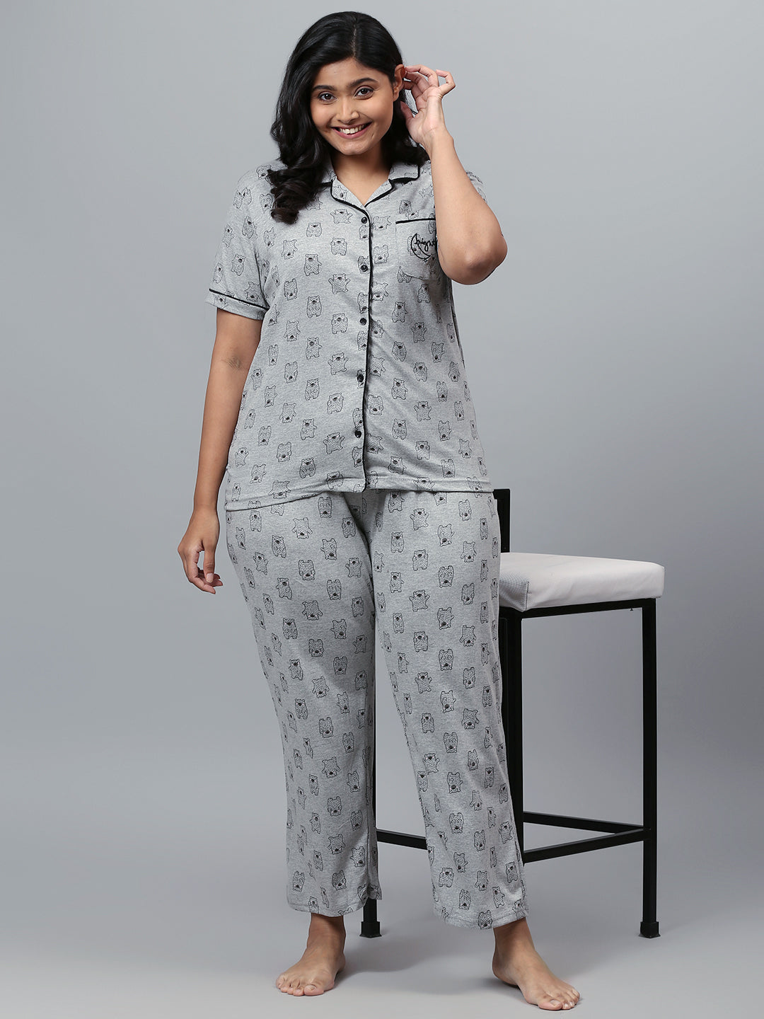 WOMEN PRINTED STYLISH NIGHT SUIT OR NIGHTWEAR