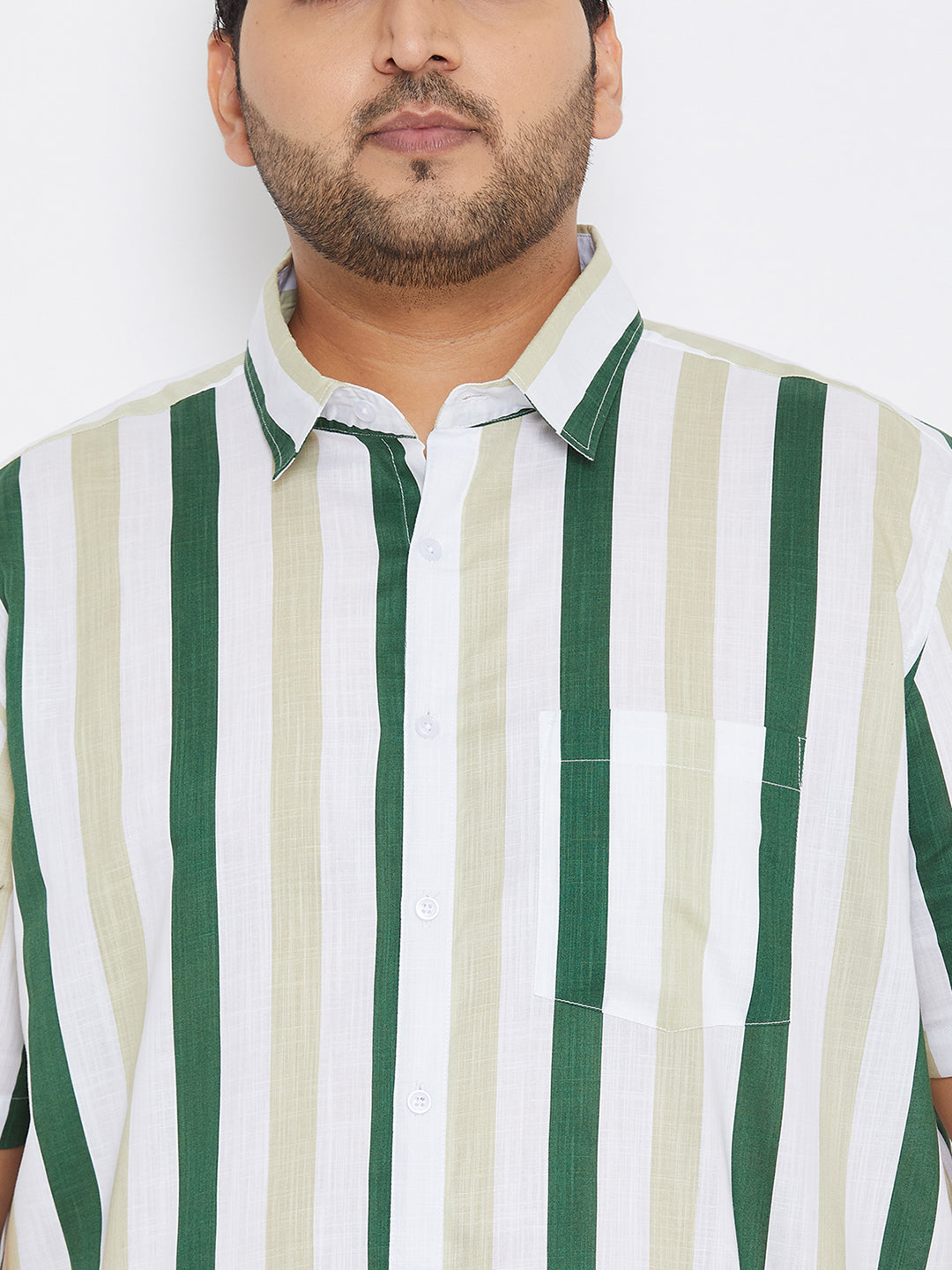 Striped Half Sleeve Casual Shirt