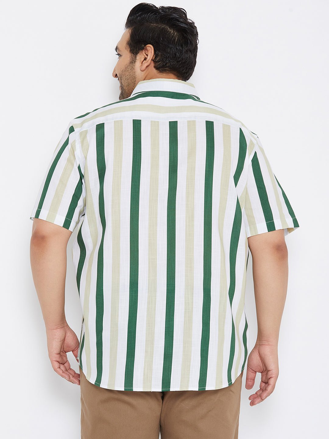 Striped Half Sleeve Casual Shirt