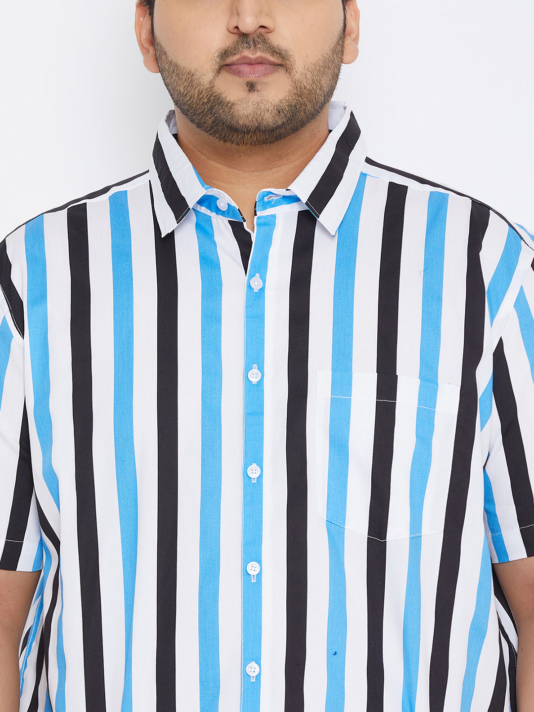 Striped Half Sleeve Casual Shirt