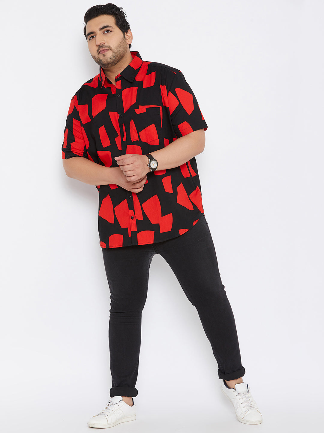MEN GRAPHIC DESIGN HALF SLEEVE SHIRT