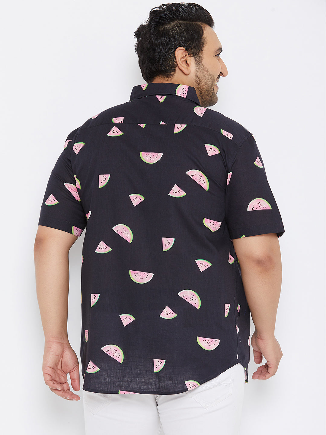 MEN PRINTED HALF SLEEVE CASUAL SHIRT