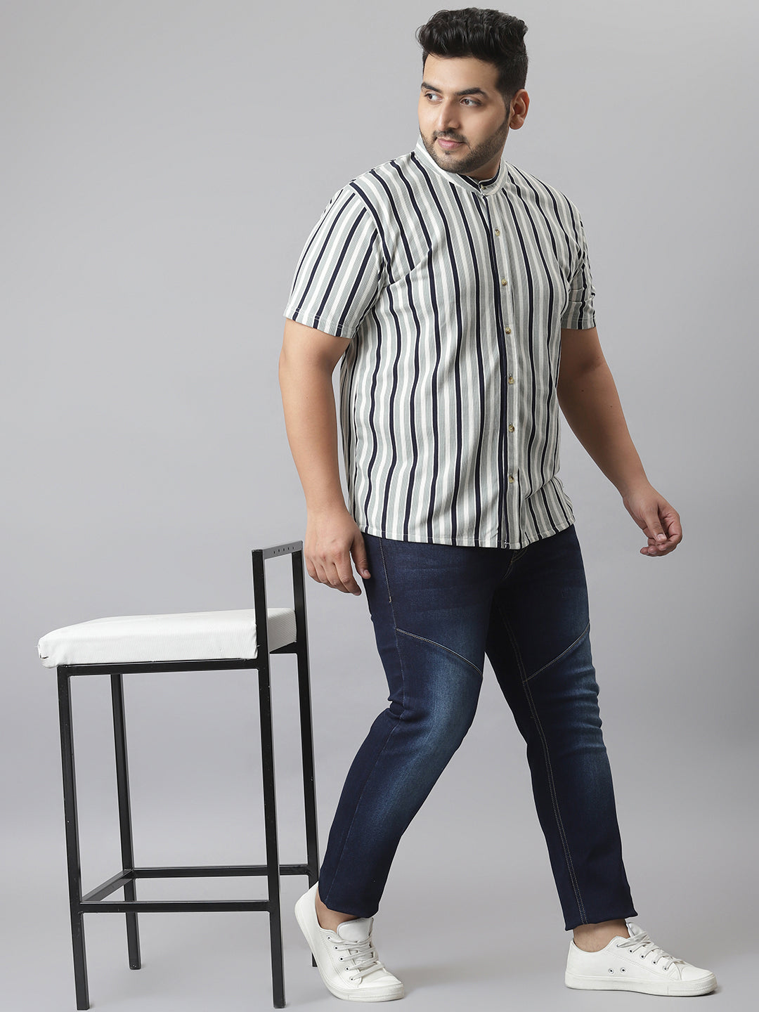 MEN STRIPED STYLISH CASUAL SHIRT