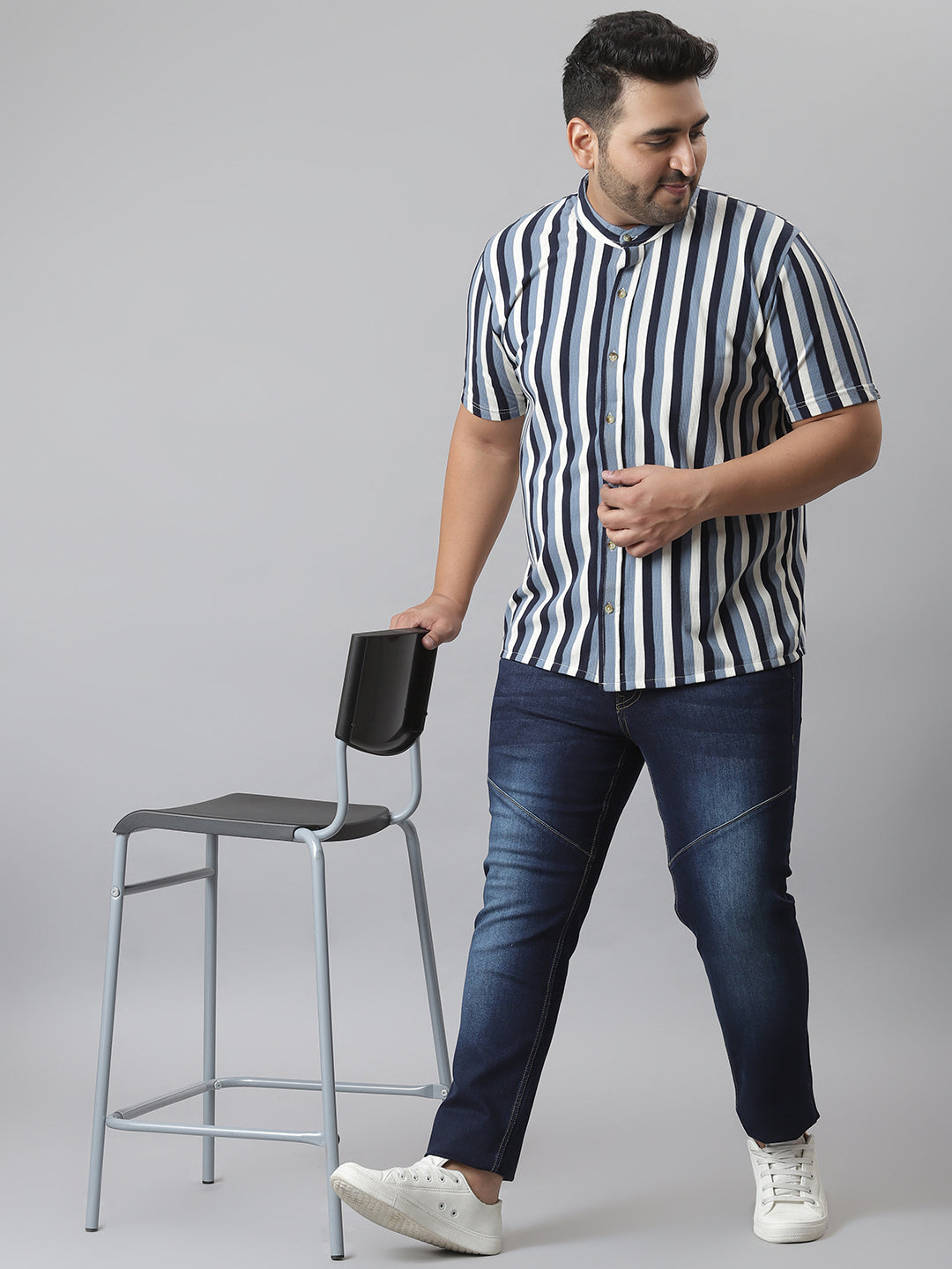 MEN STRIPED STYLISH CASUAL SHIRT