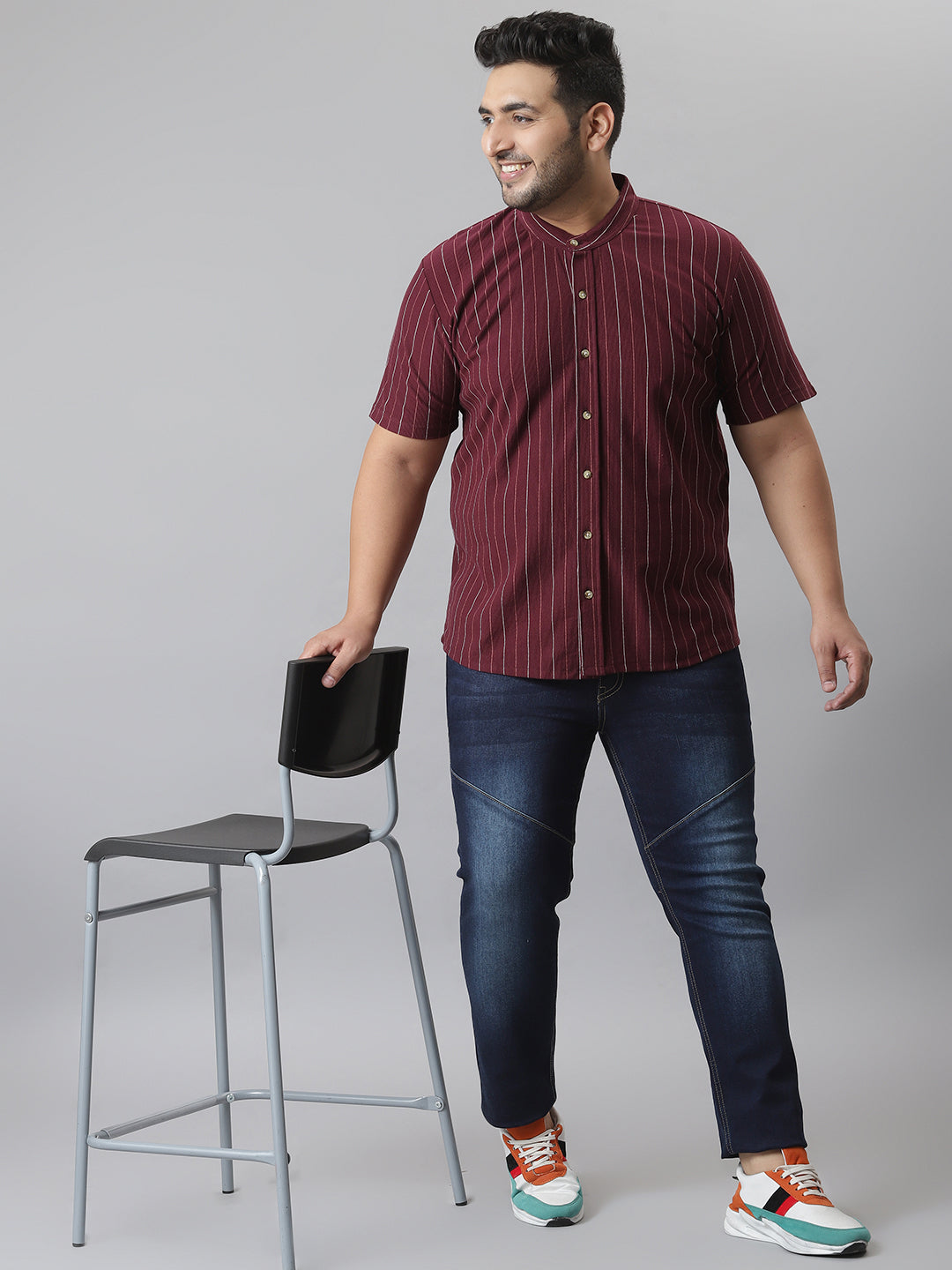 MEN STRIPED STYLISH CASUAL SHIRT