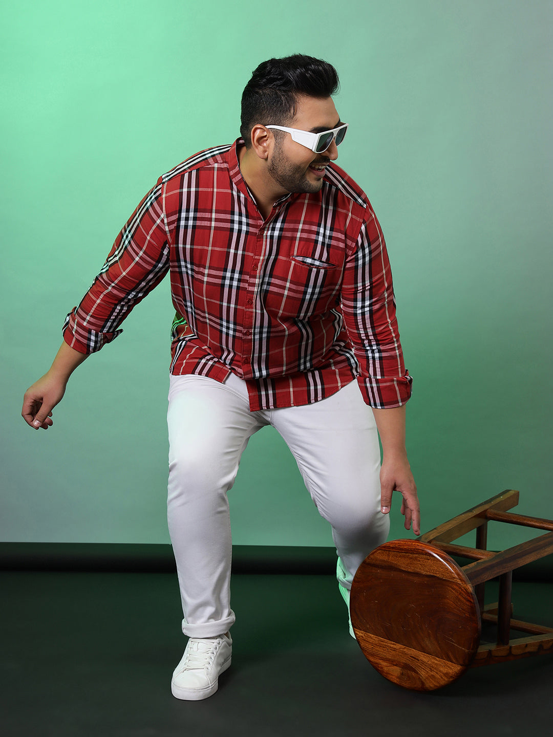 MEN CHECKS FULL SLEEVE CASUAL SHIRT