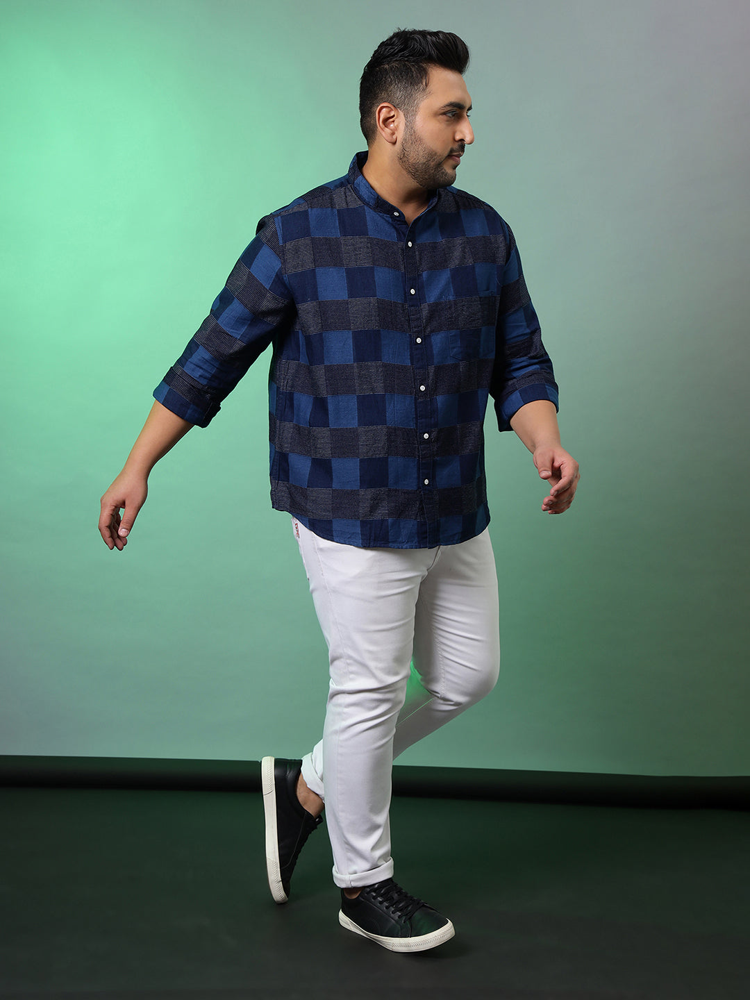 MEN CHECKS FULL SLEEVE CASUAL SHIRT