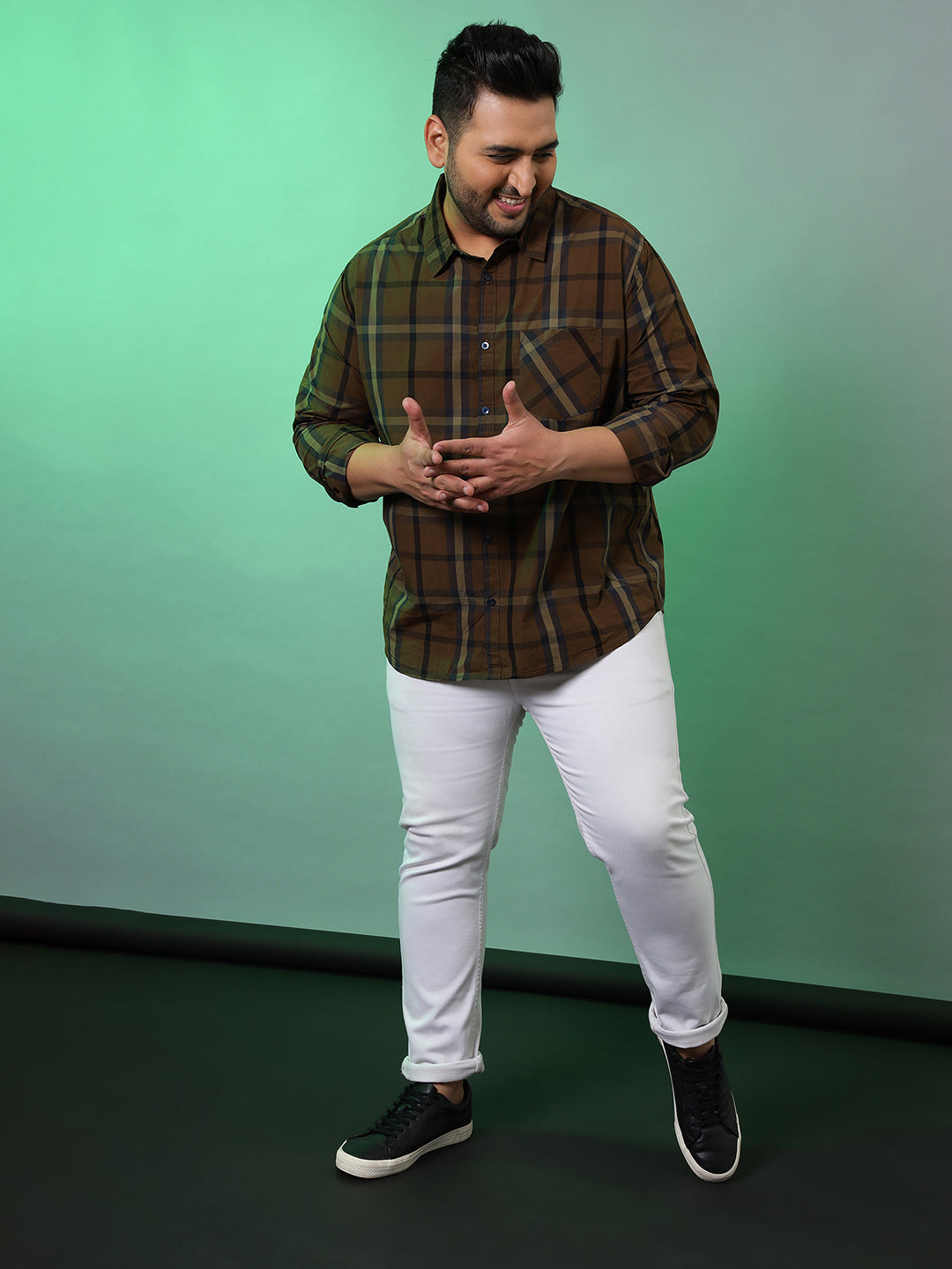 MEN CHECKS CASUAL SHIRT