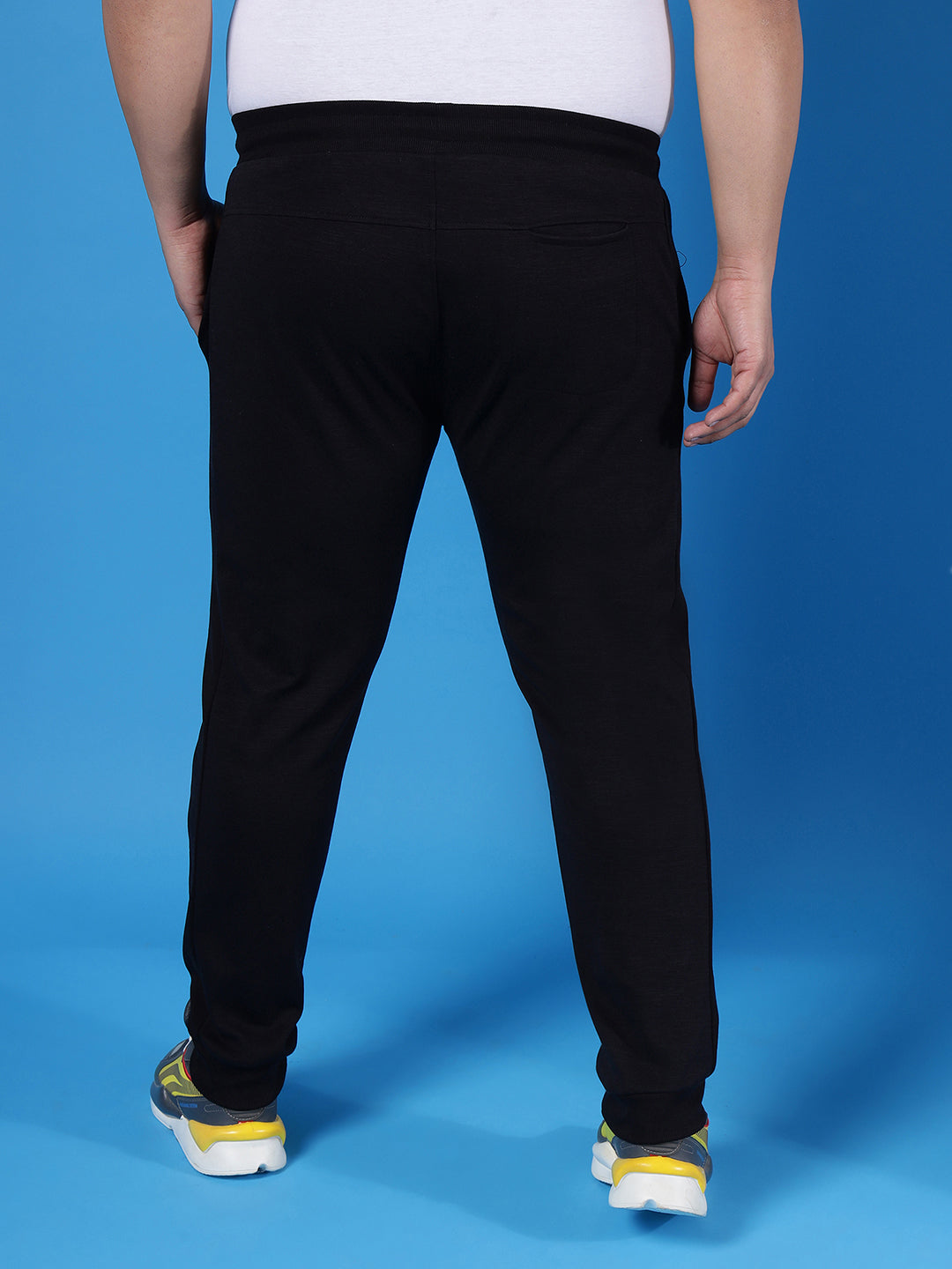 PLUS SIZE MEN SOLID STYLISK LOOK TRACKPANT