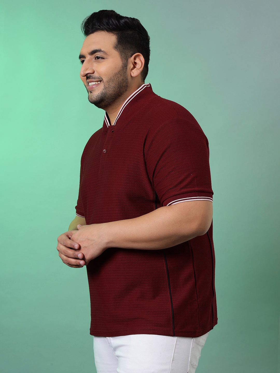 Solid Half Sleeve Casual T-Shirt