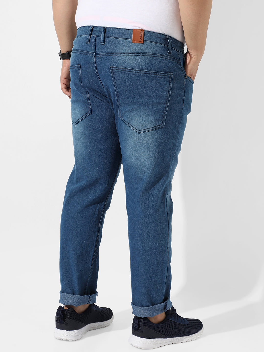 Classic Blue Medium-Washed Denim Jeans