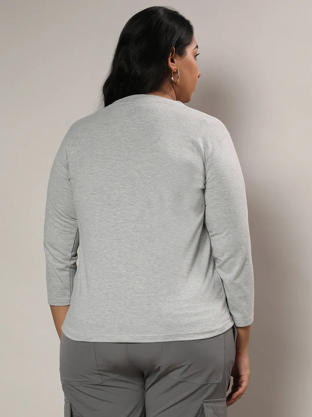 Light Grey Basic Solid Top