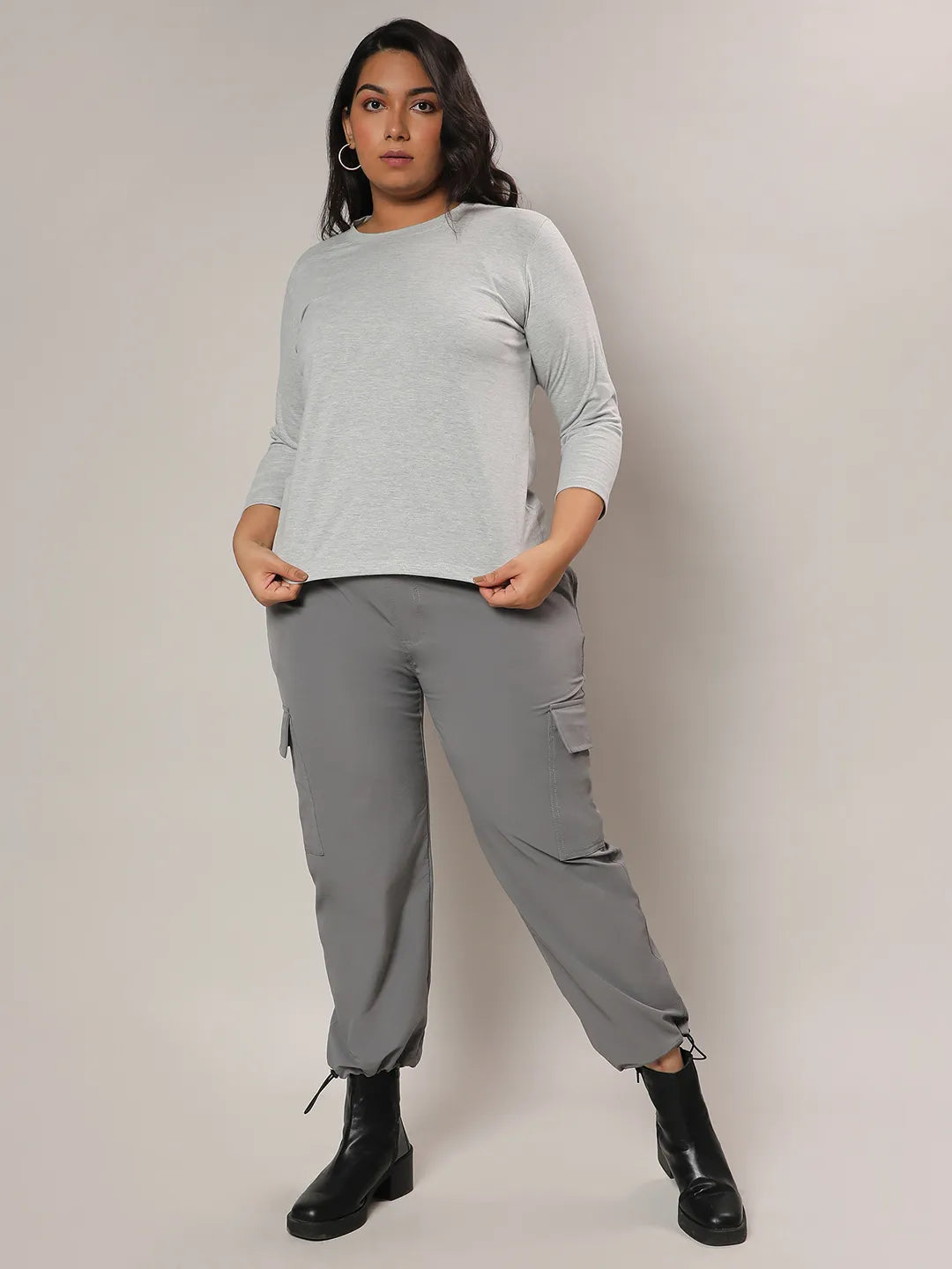 Light Grey Basic Solid Top