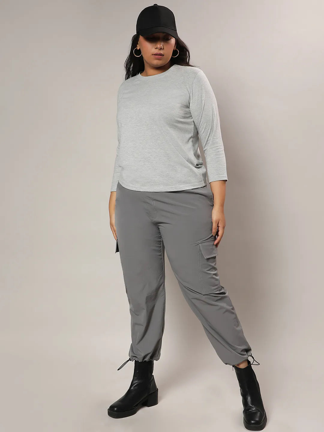 Light Grey Basic Solid Top