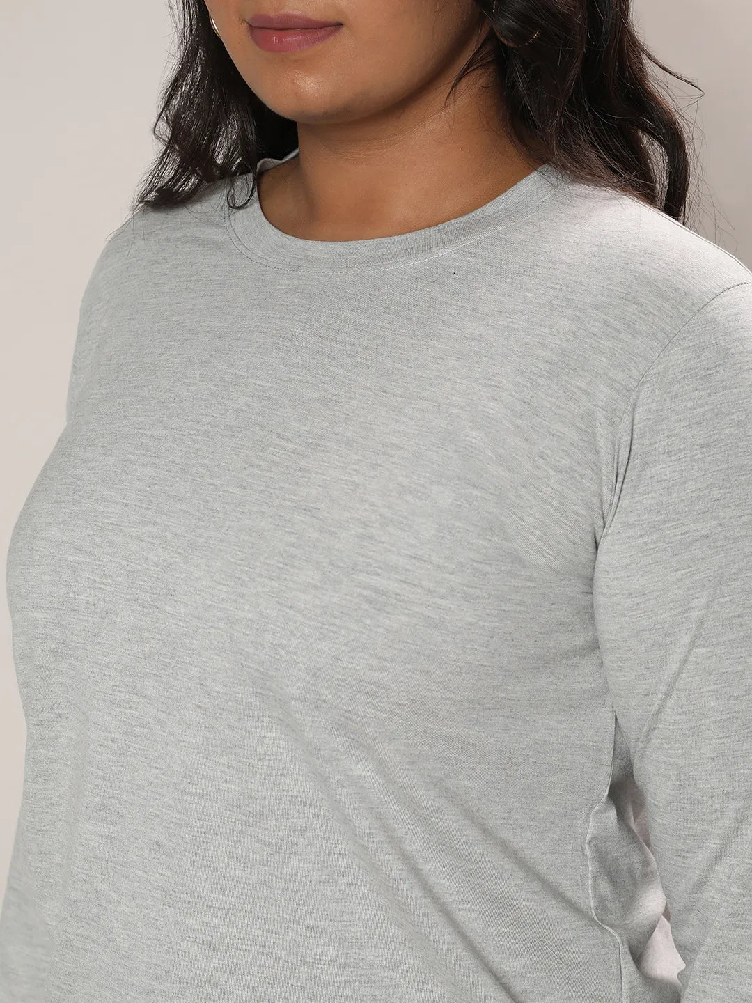 Light Grey Basic Solid Top