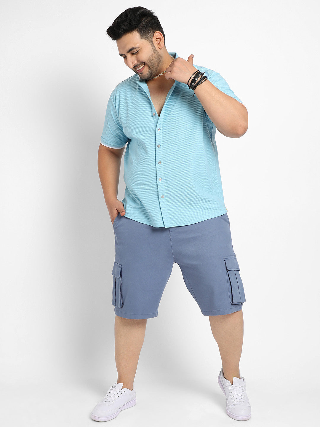 Sage Green Contrast Hem Shirt