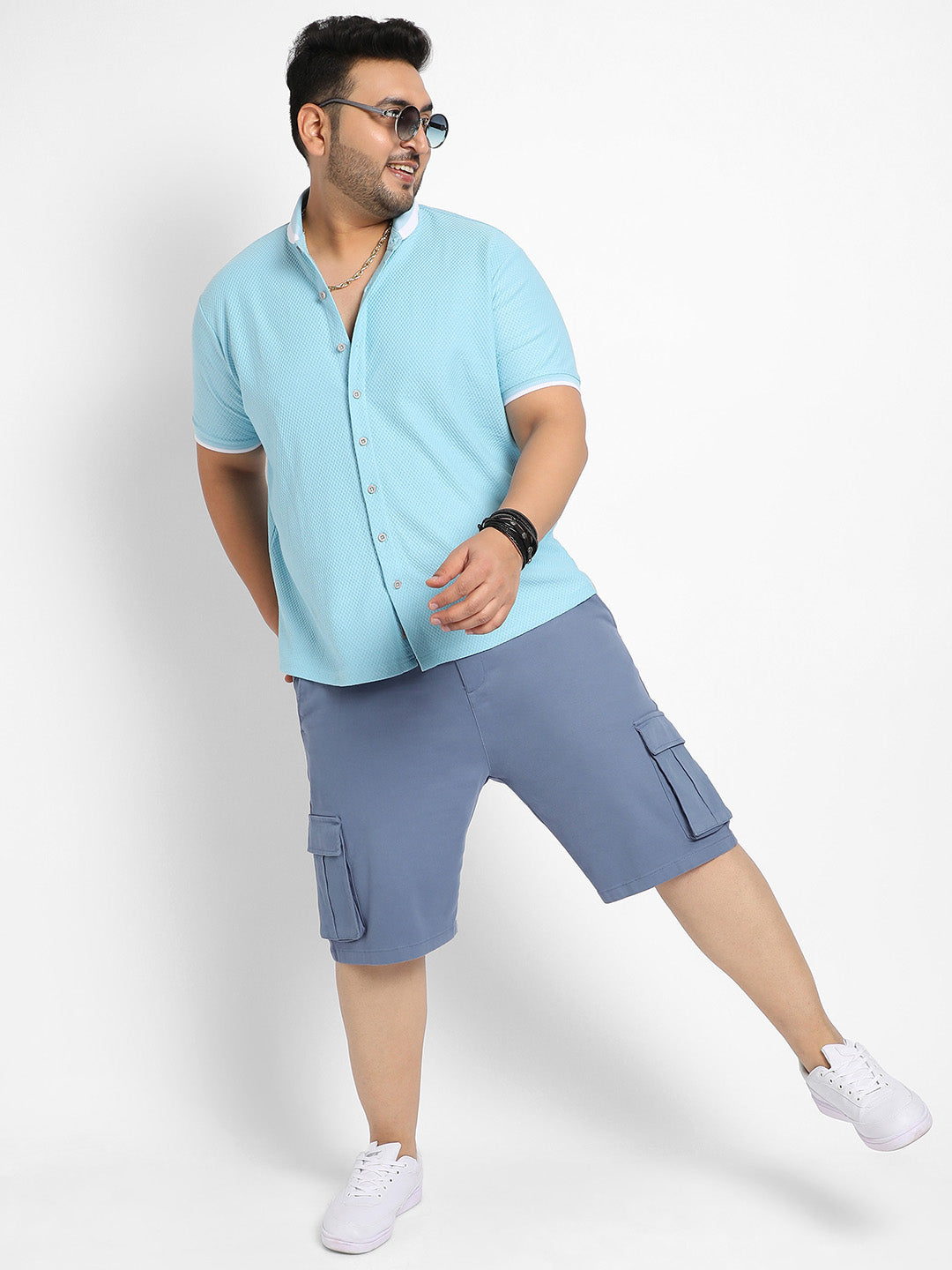 Sage Green Contrast Hem Shirt