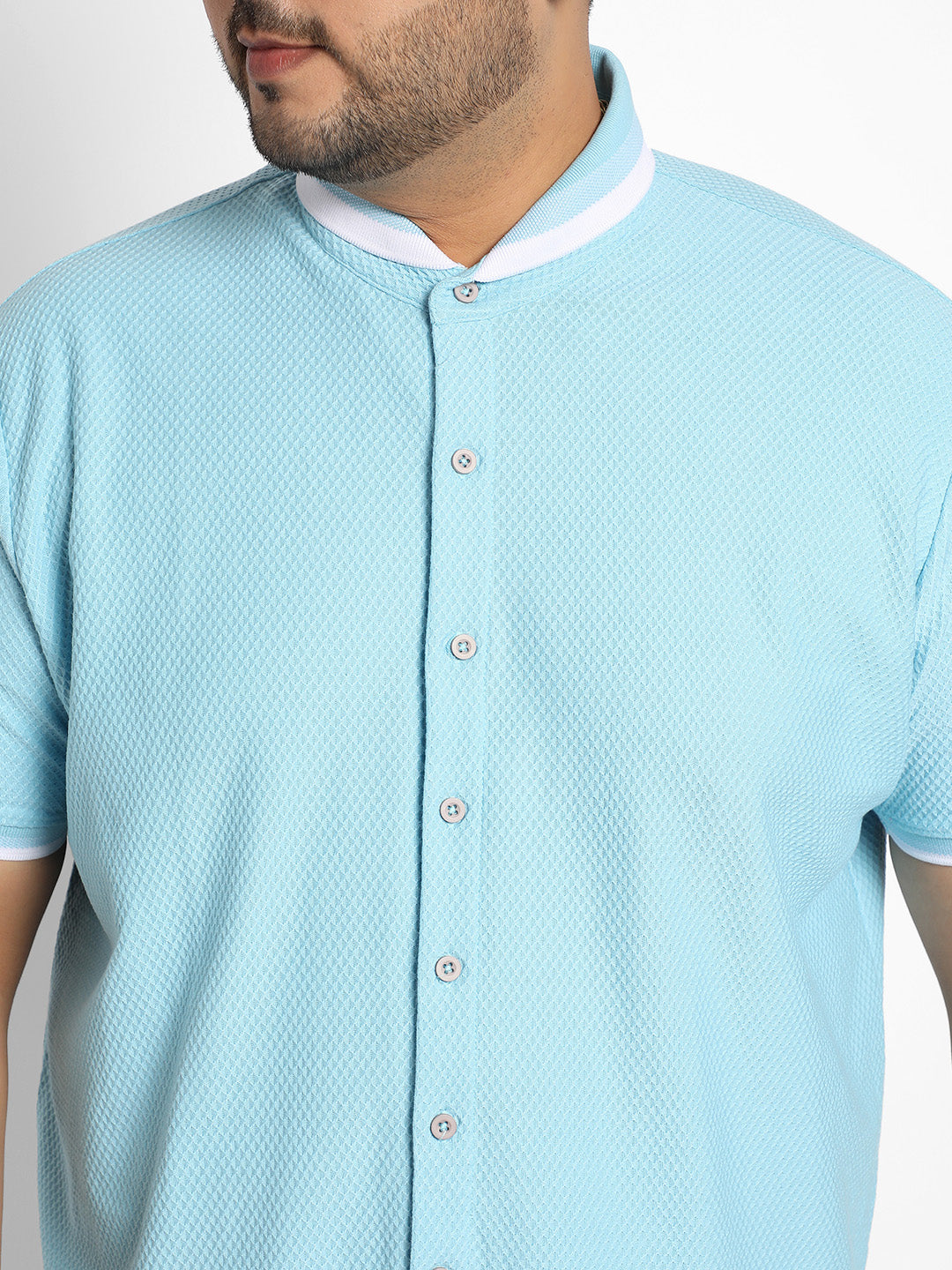 Sage Green Contrast Hem Shirt