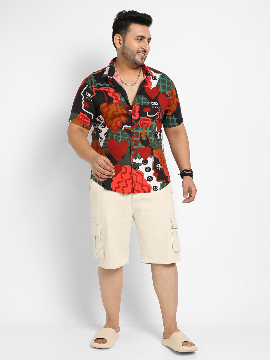 Red Artistic Romance Shirt