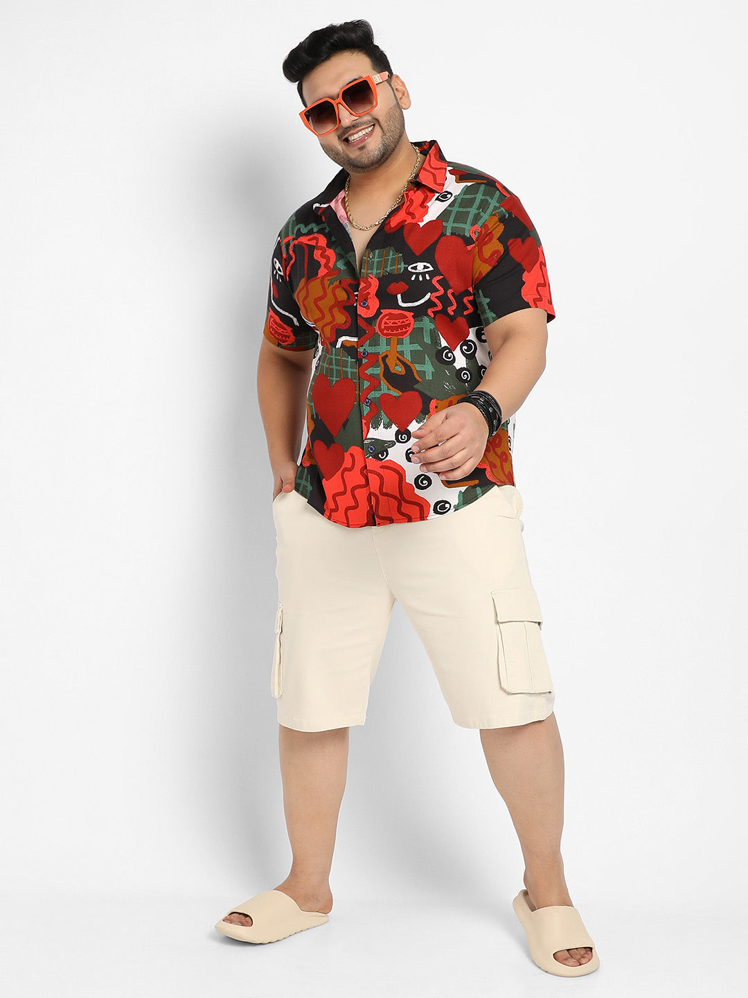 Red Artistic Romance Shirt