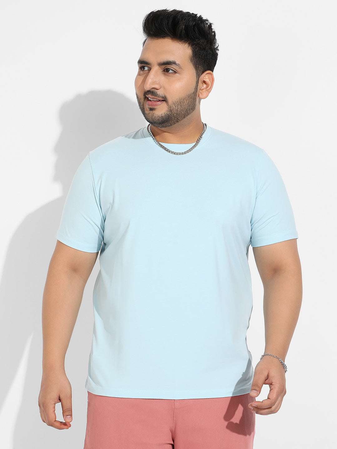 Icy Blue Split Face T-Shirt
