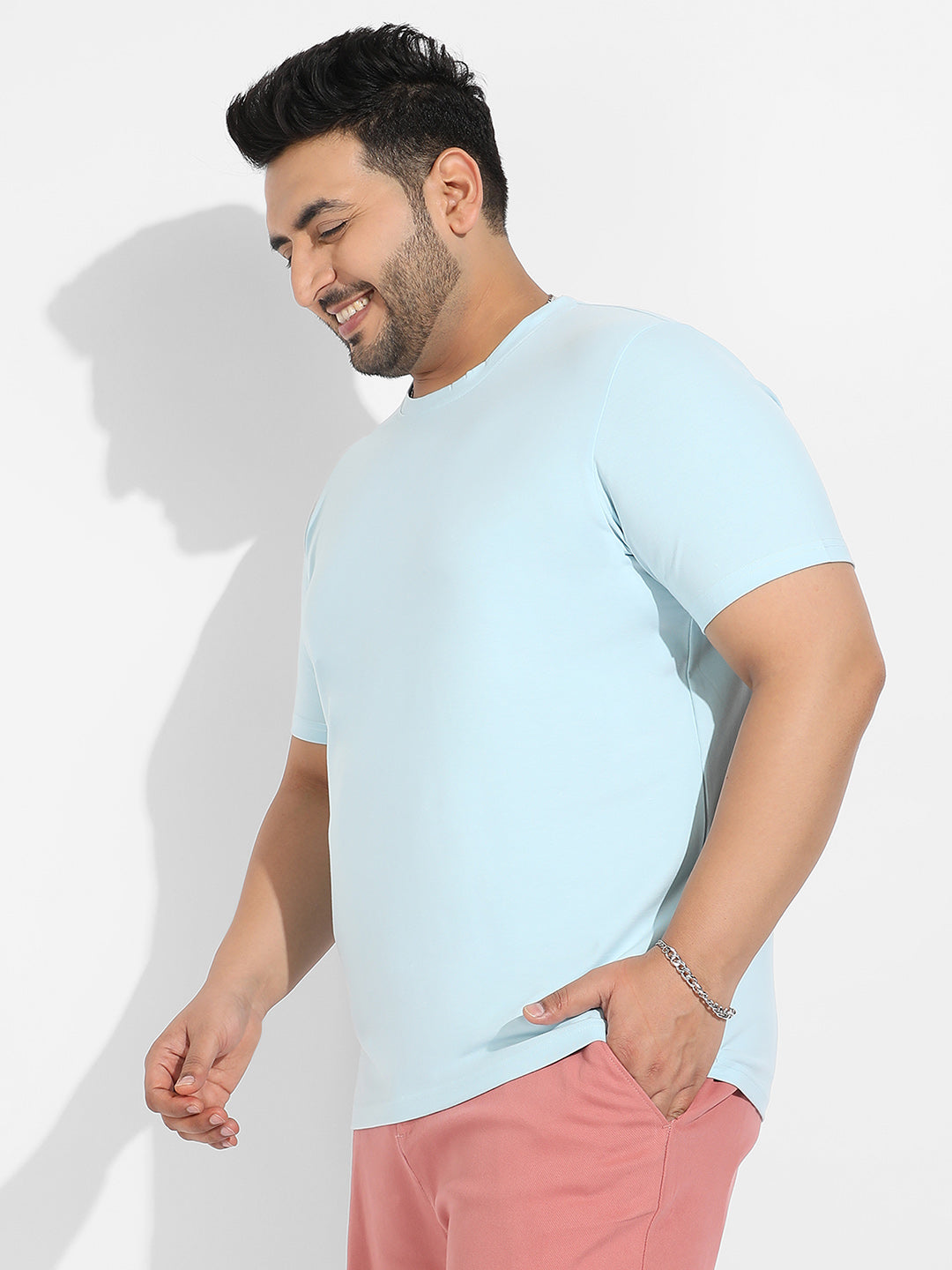Icy Blue Split Face T-Shirt