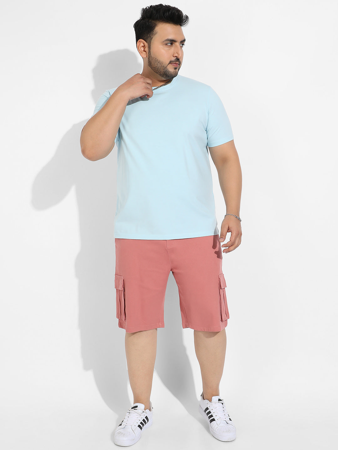 Icy Blue Split Face T-Shirt