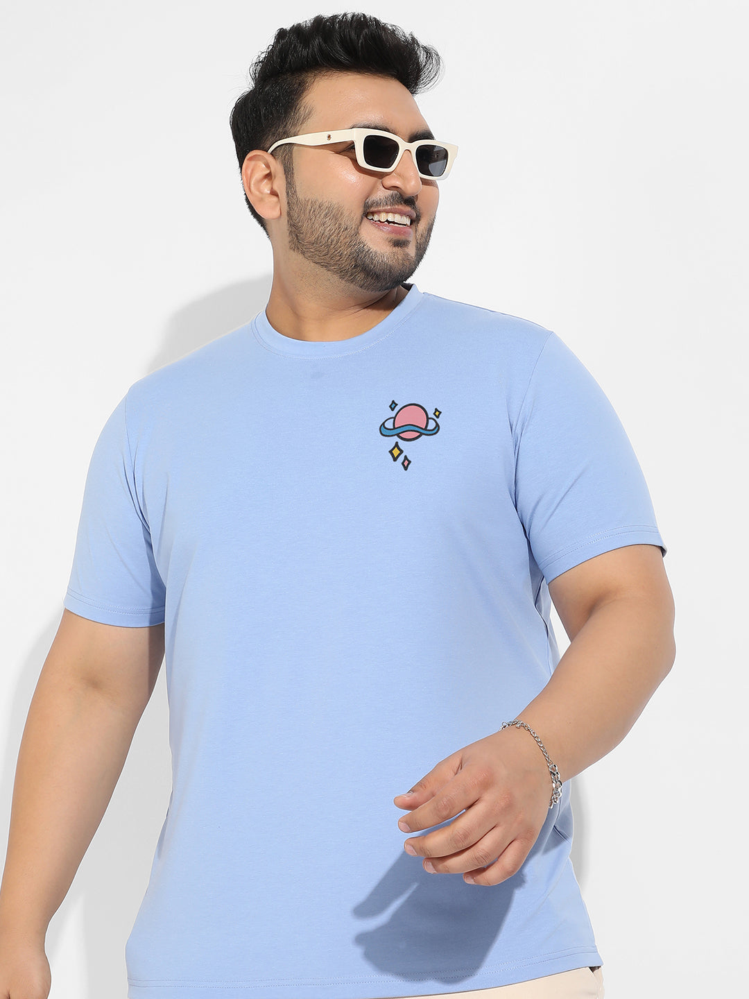 Pastel Blue Rainbow Universe T-Shirt
