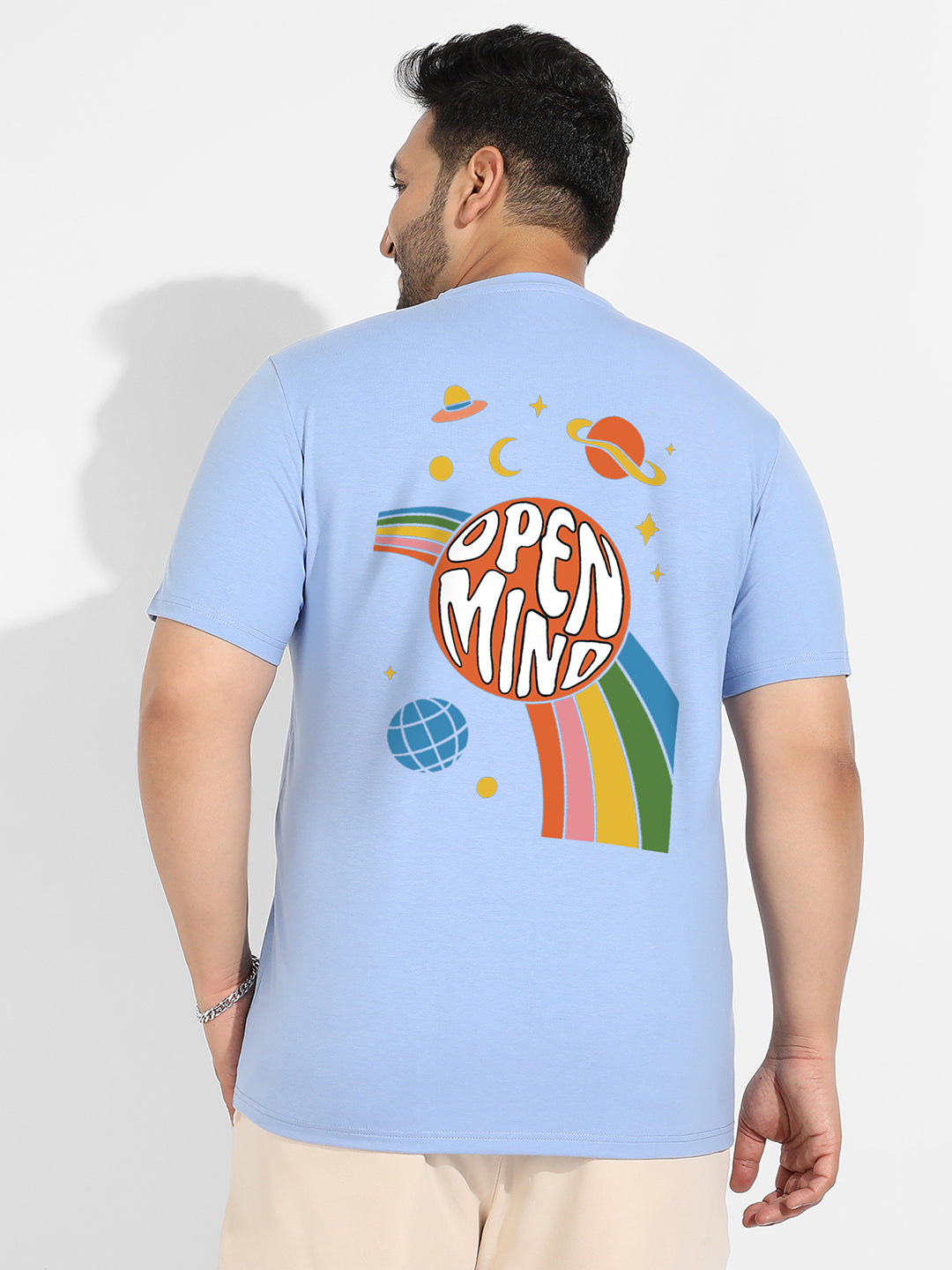 Pastel Blue Rainbow Universe T-Shirt