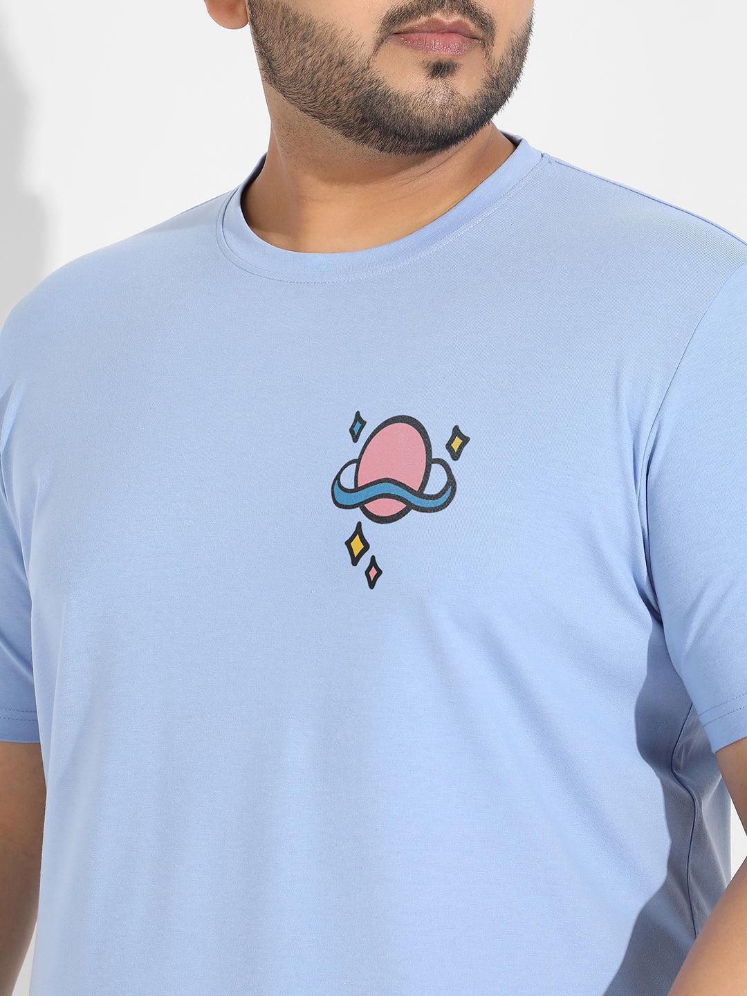 Pastel Blue Rainbow Universe T-Shirt