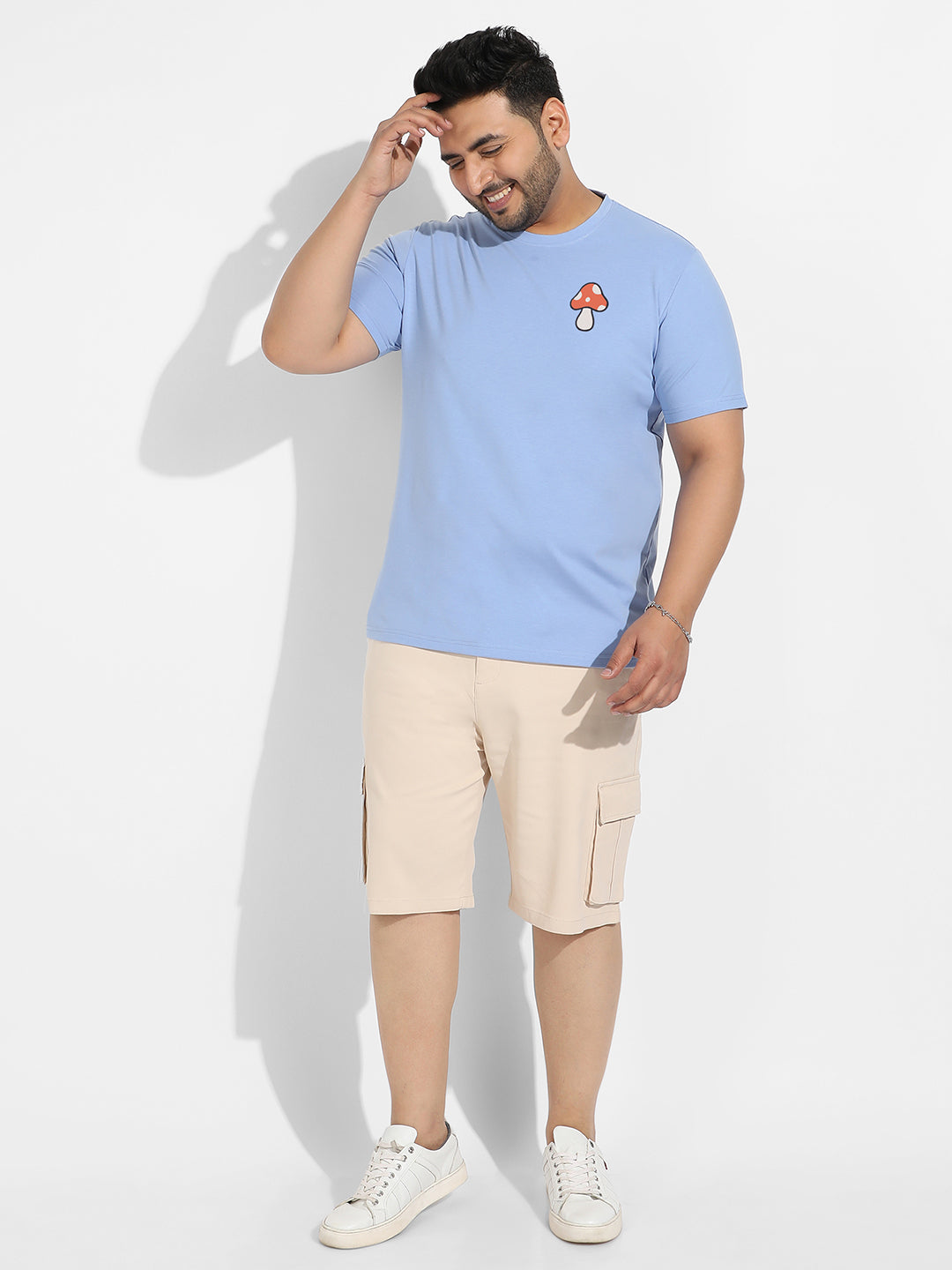Pastel Blue Mushroom T-Shirt