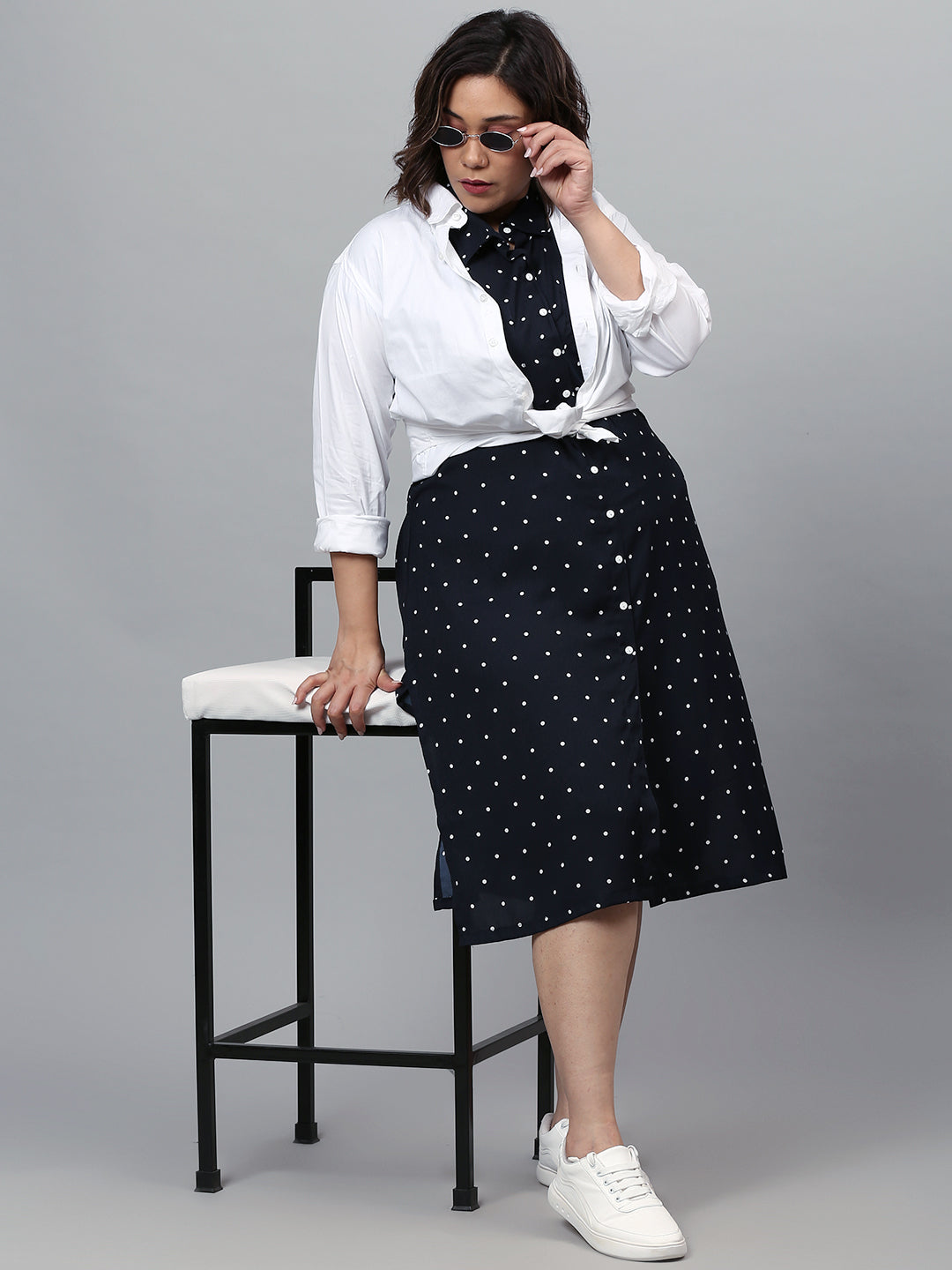 WOMEN POLKA DOTS DRESS