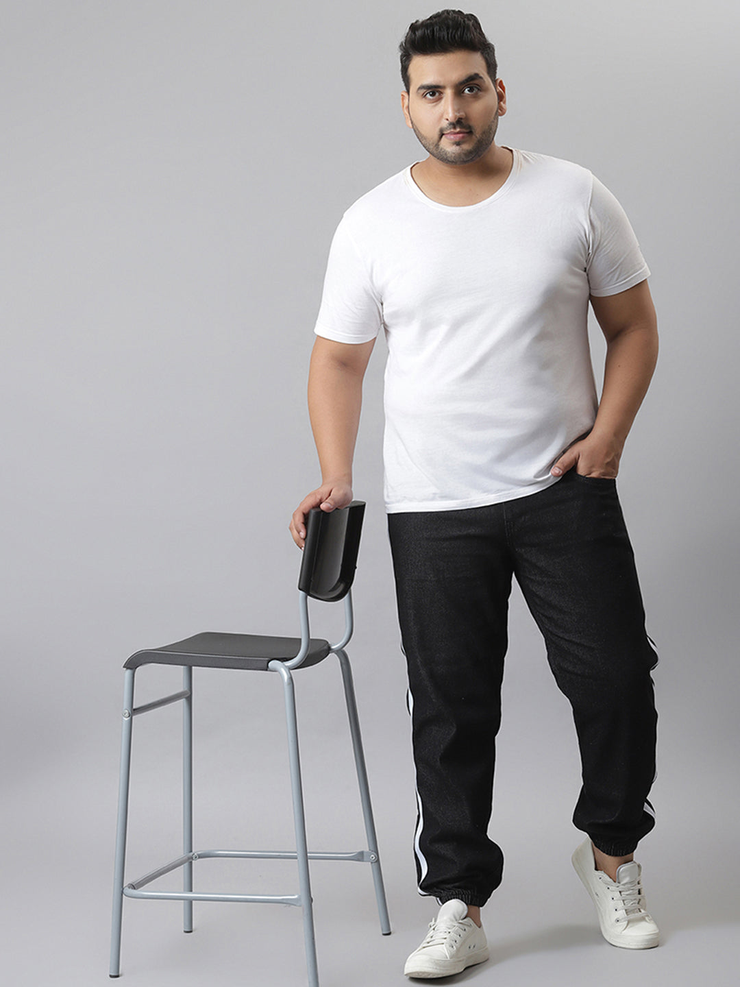 Striped Stylish Casual Denim Jeans