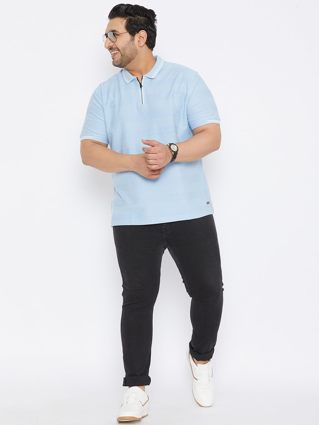 Solid Half Sleeve Casual T-Shirt