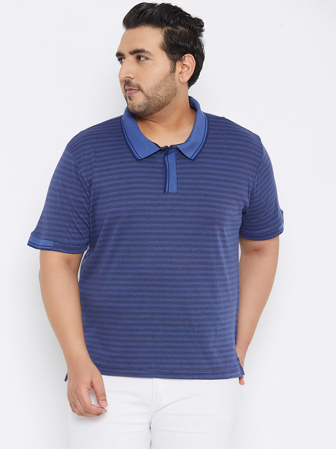 Striped Half Sleeve Casual T-Shirt