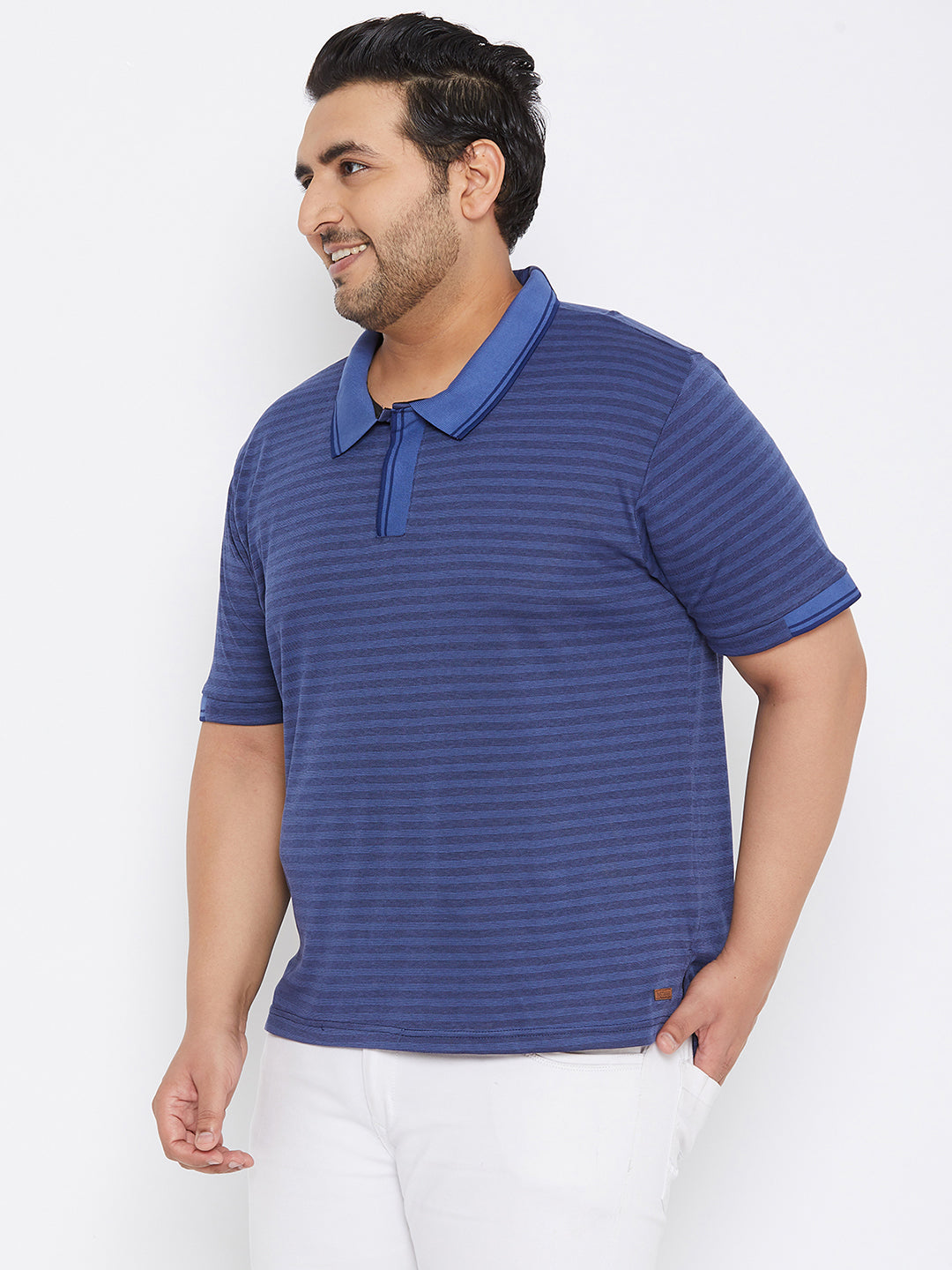 Striped Half Sleeve Casual T-Shirt