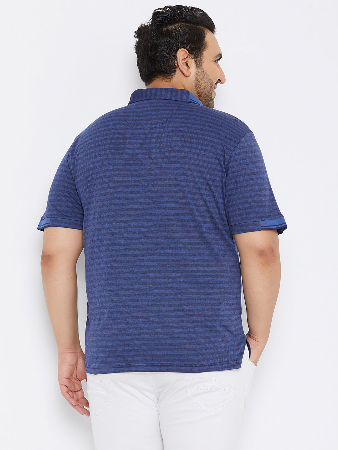Striped Half Sleeve Casual T-Shirt