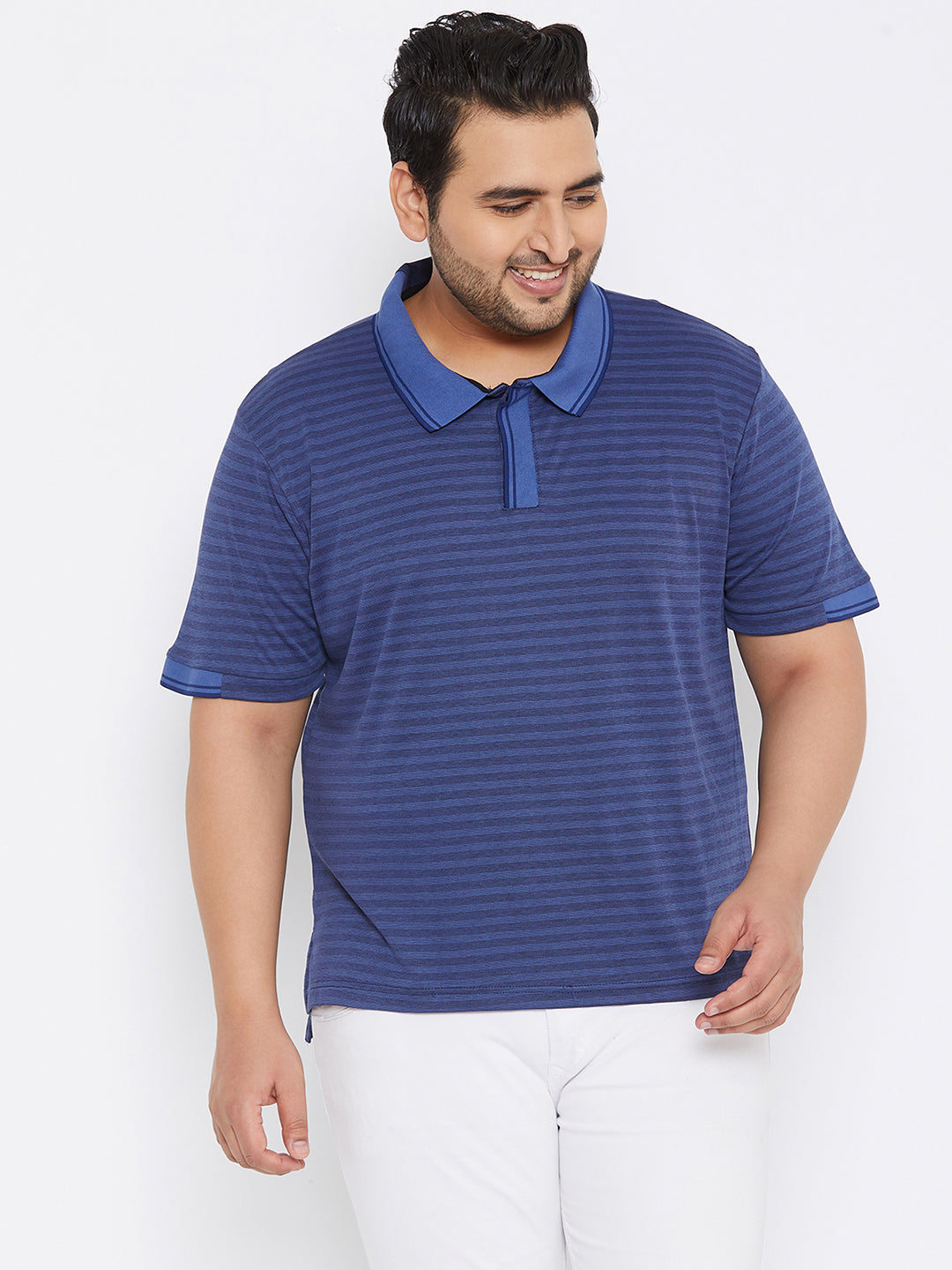 Striped Half Sleeve Casual T-Shirt