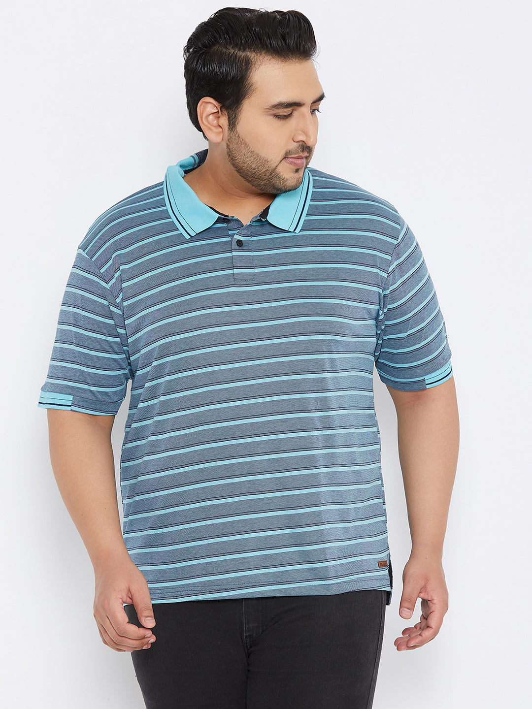 Striped Half Sleeve Casual T-Shirt