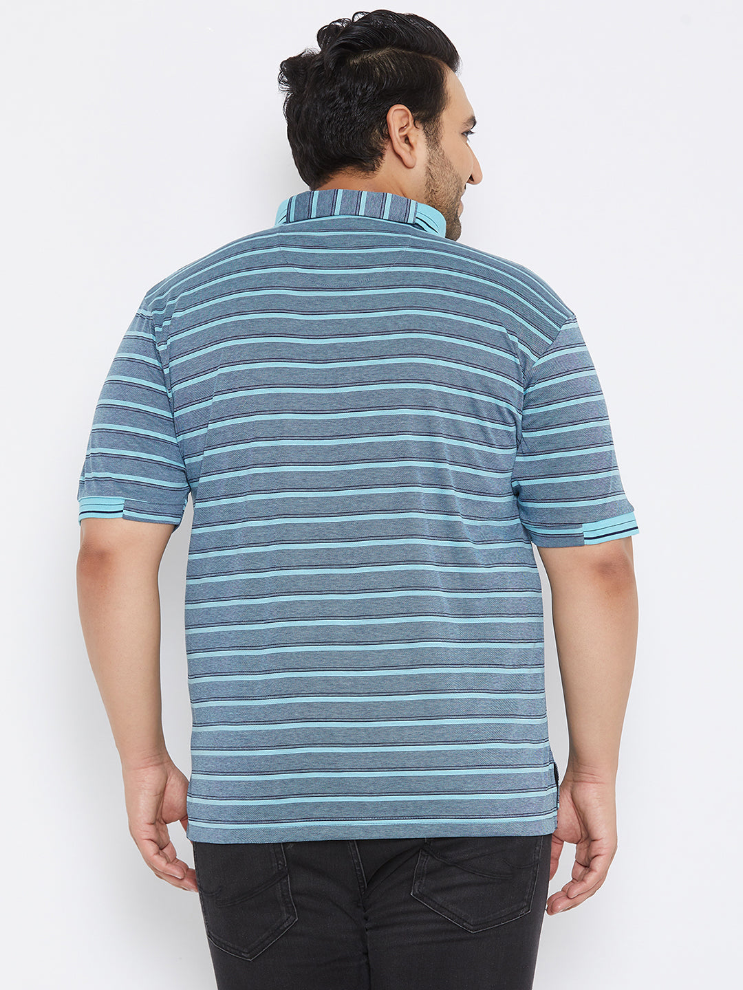 Striped Half Sleeve Casual T-Shirt