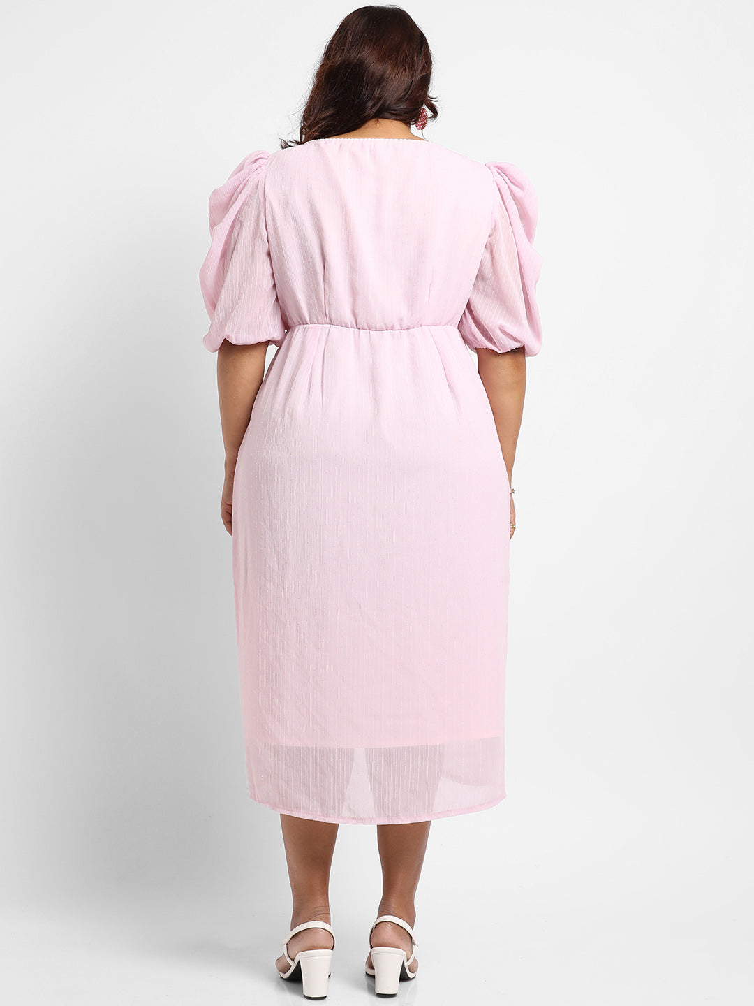 Baby Pink Petal Hem Dress