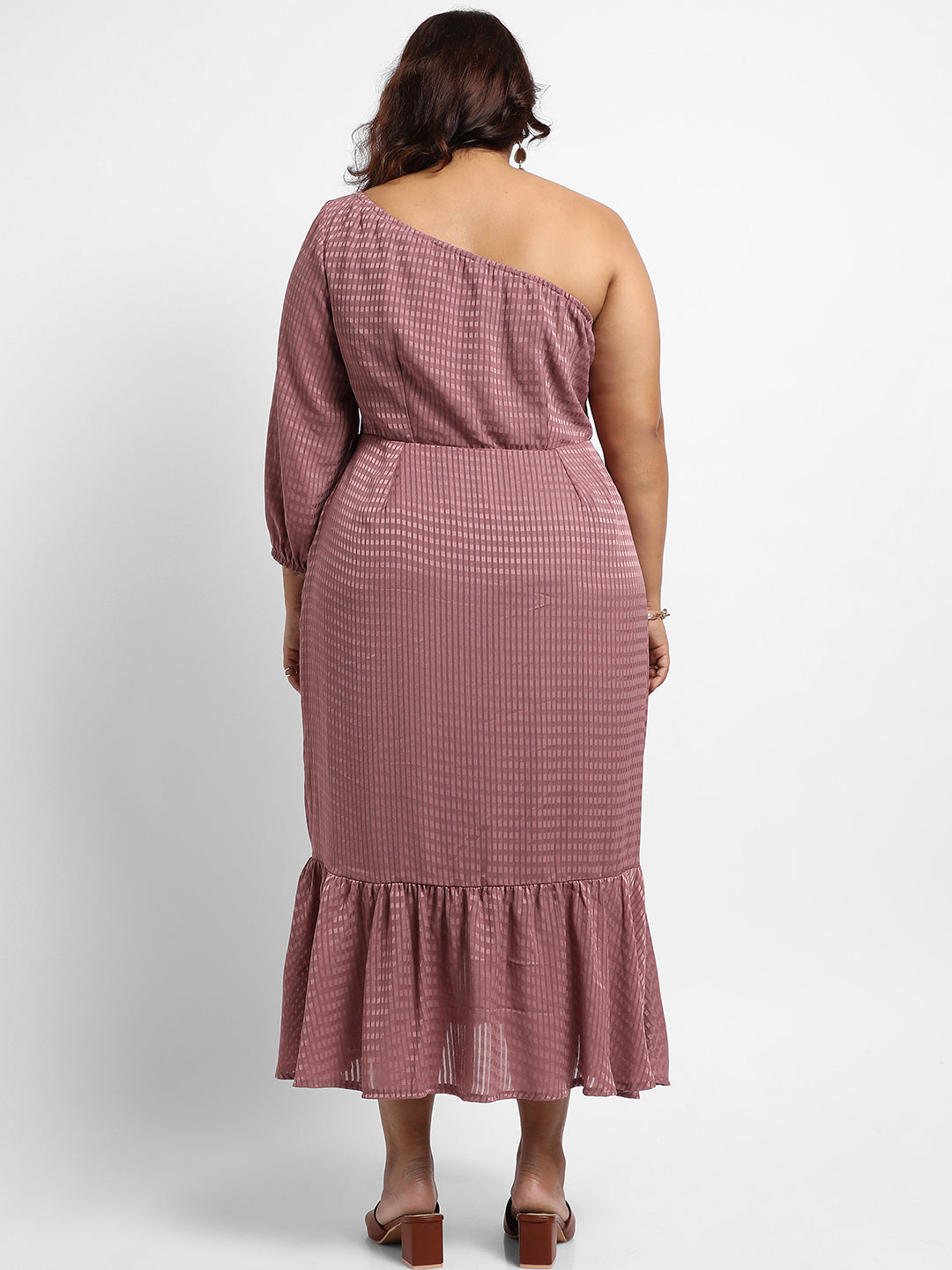 Rouge Pink Self-Design Dress