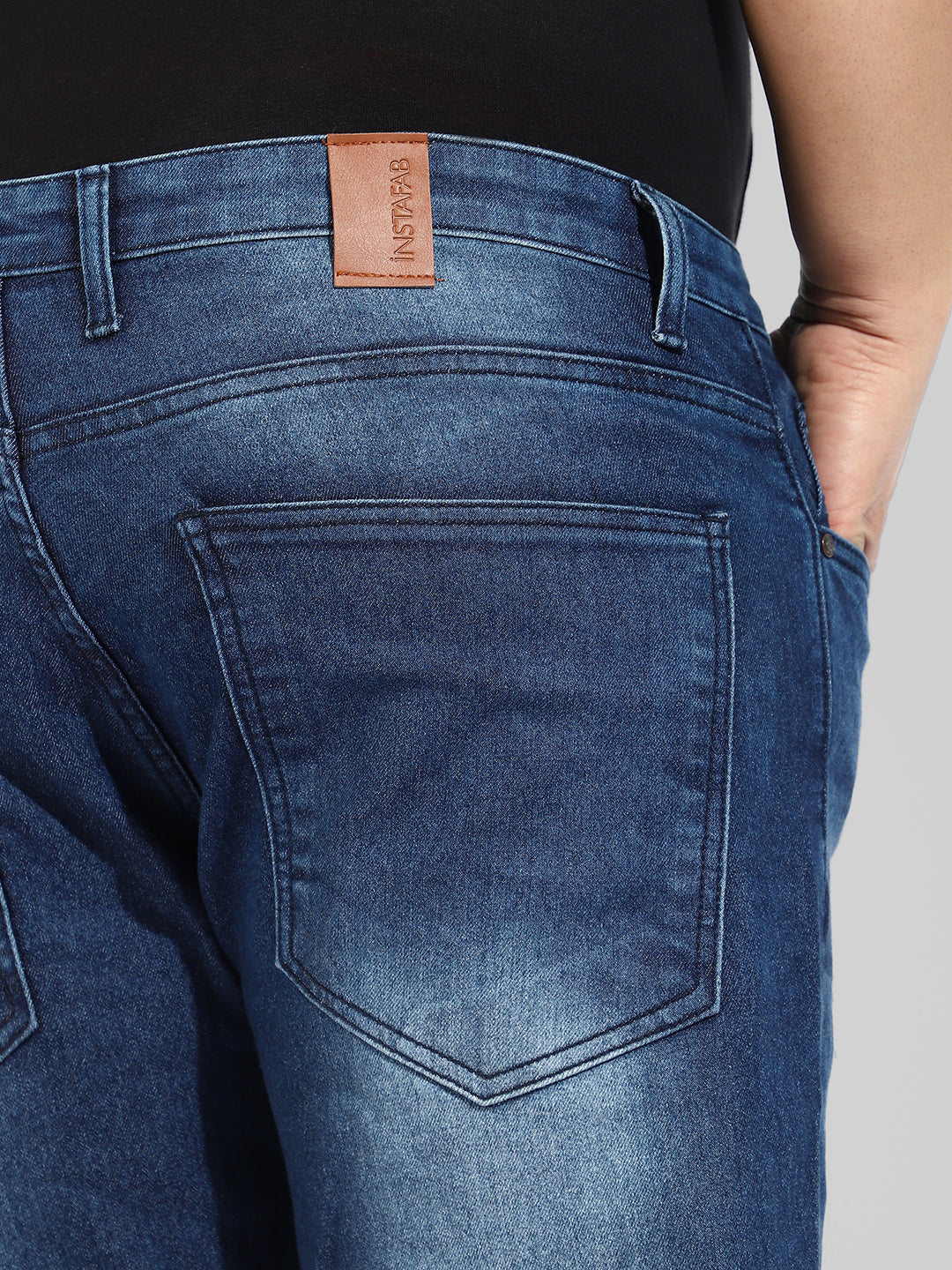 Instafab Plus Men’s Regular Fit Denim Jeans
