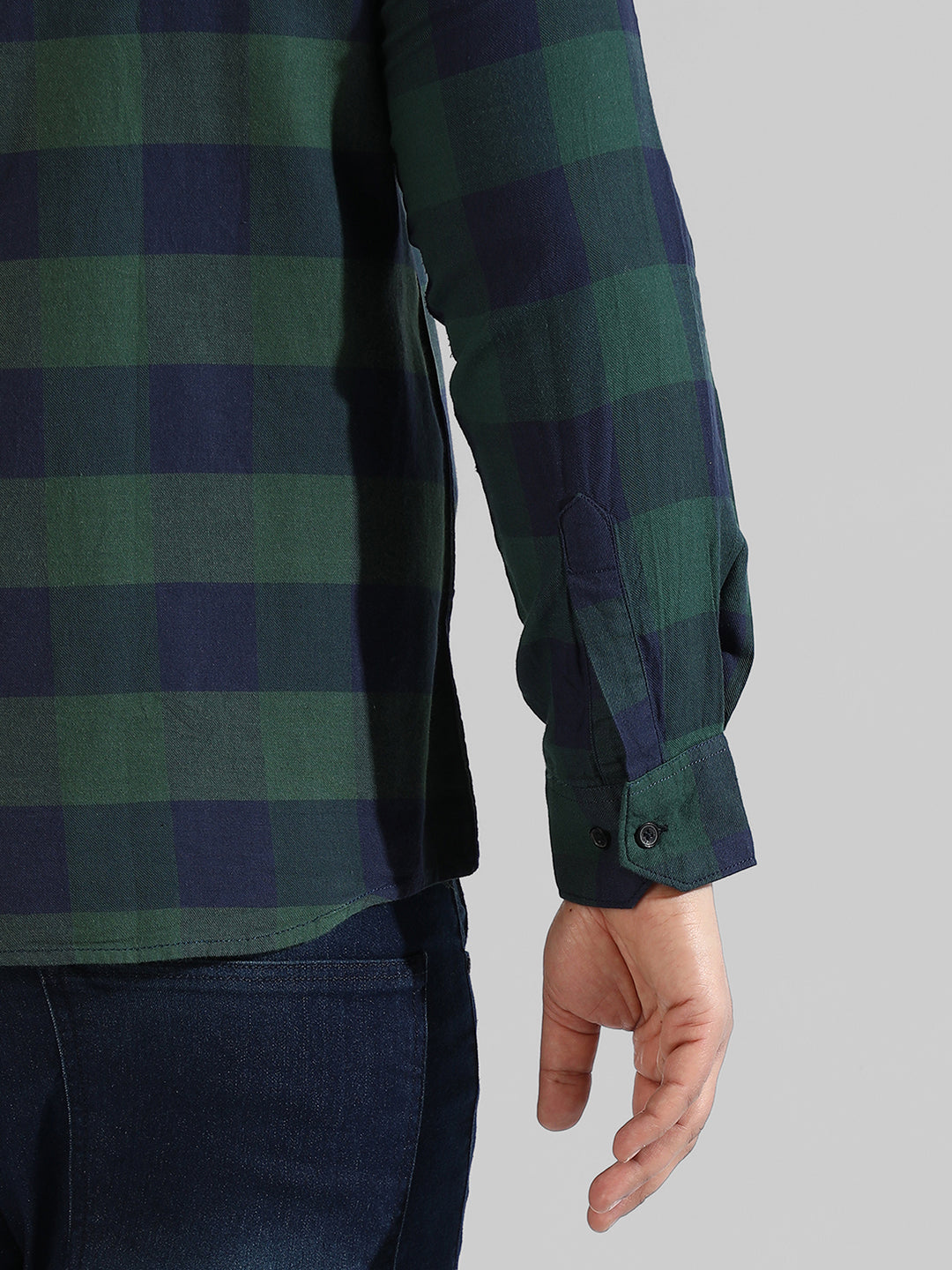 Instafab Plus Men’s Casual Checks Shirt