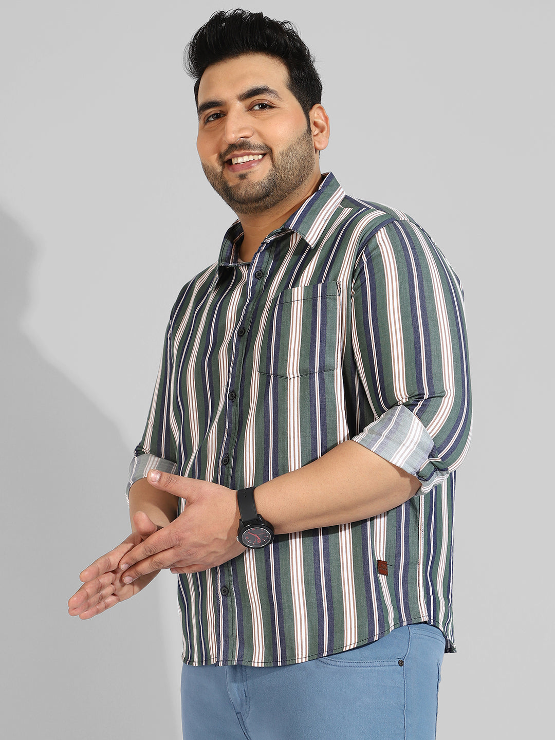 Full Sleeve Striped Casual Shirt