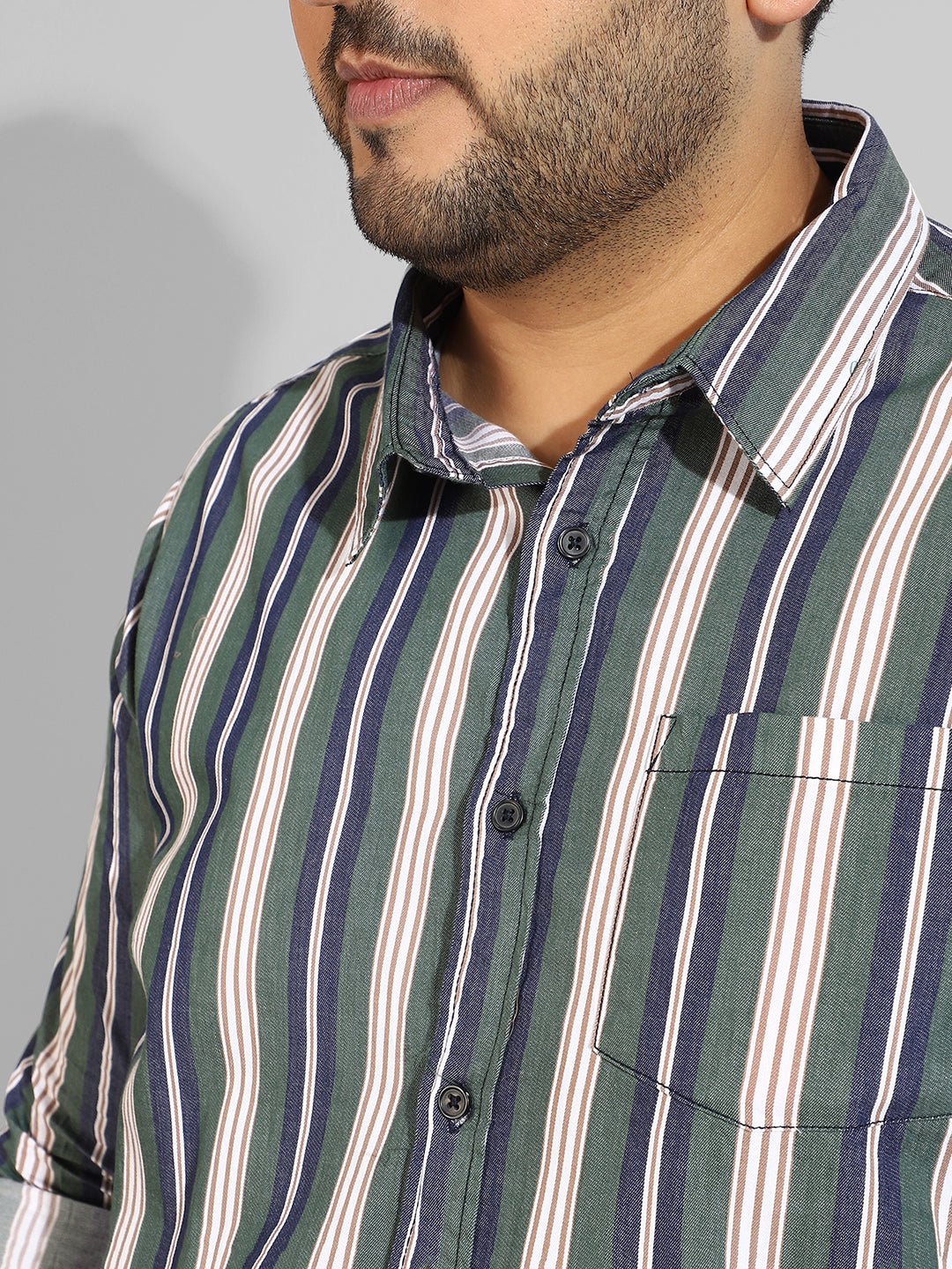 Full Sleeve Striped Casual Shirt