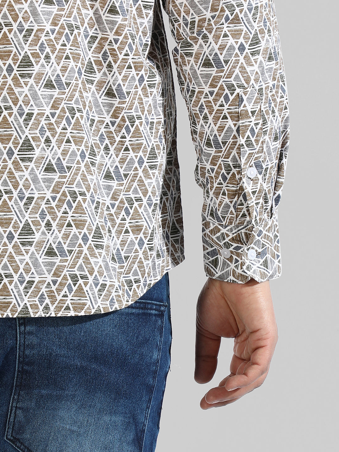 Instafab Plus Men’s Casual Grapic Designed Shirt