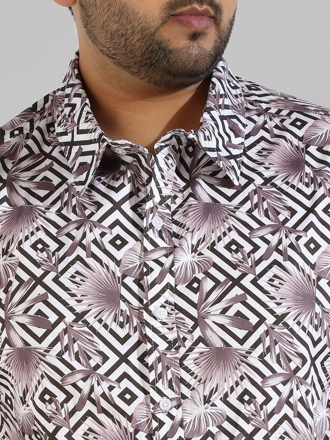 Instafab Plus Men’s Casual Grapic Designed Shirt